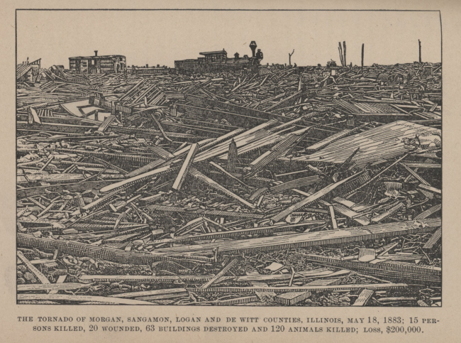 The tornado of Morgan, Sangamon, Logan, and De Witt counties, Illinois