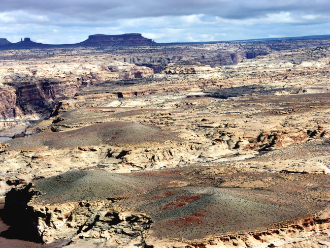 Sparse vegetation in a dry climate characterizes the Colorado Plateau