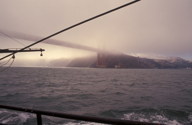 Outward bound from San Francisco