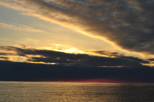 Sunset on the Bering Sea
