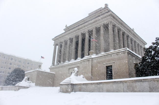 Temple of the Scottish Rite of Freemasonry, Souther District at thebeginning of Snowzilla