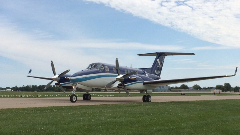 NOAA’s Beechcraft King Air 350CER, is a versatile, twin-engine, extended-range turboprop aircraft. It primarily supports coastal mapping and emergency response missions.